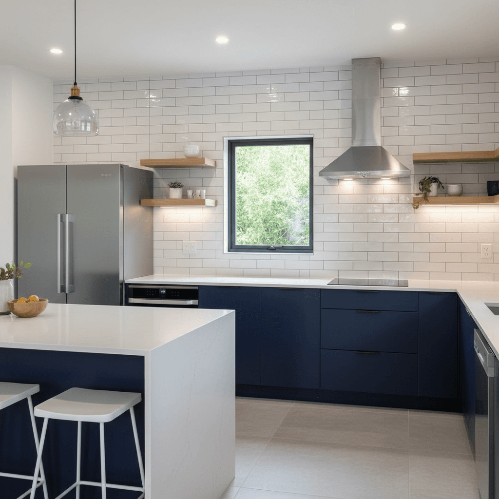 Kitchen backsplash tile work