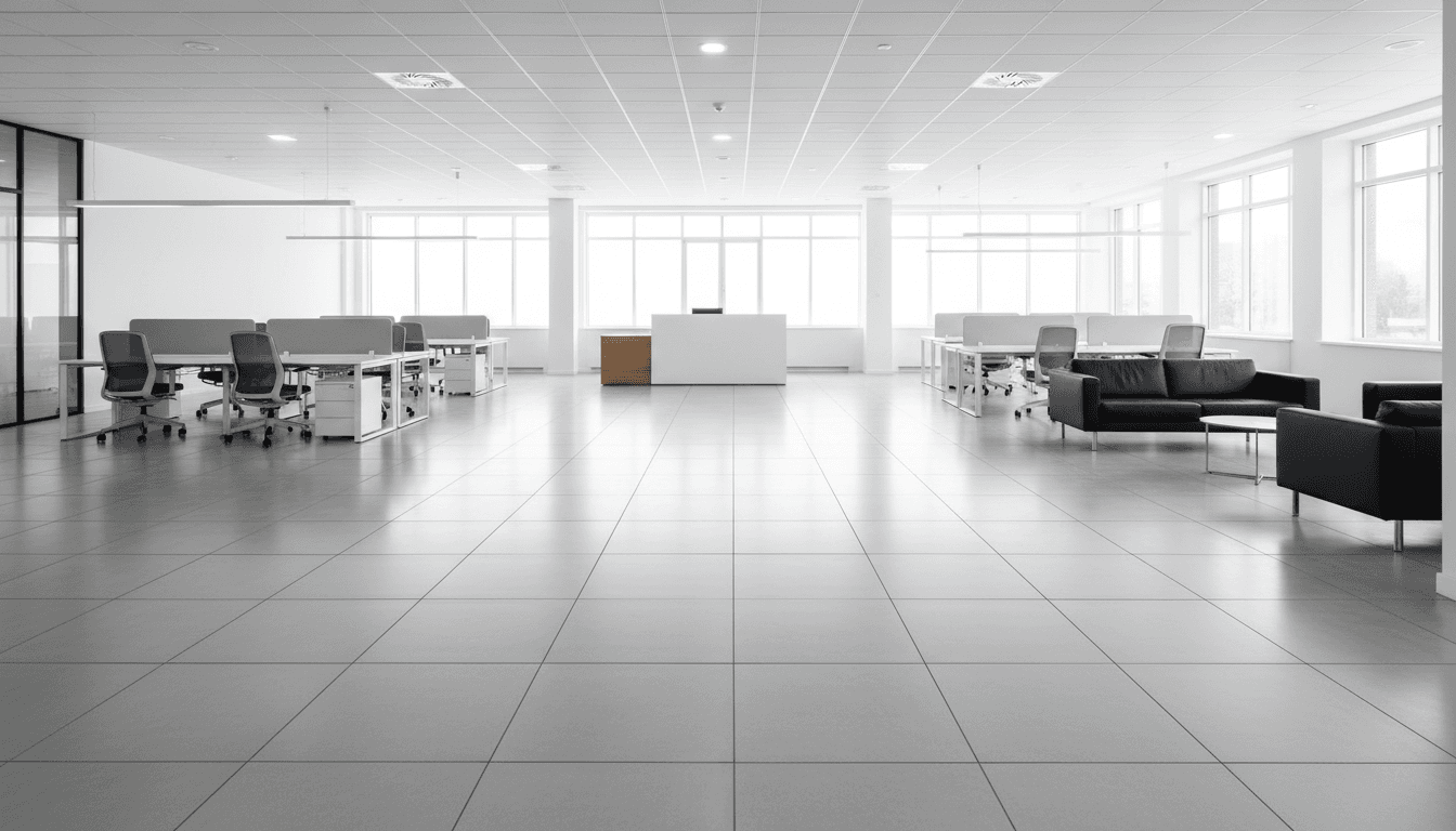 Commercial tile flooring project